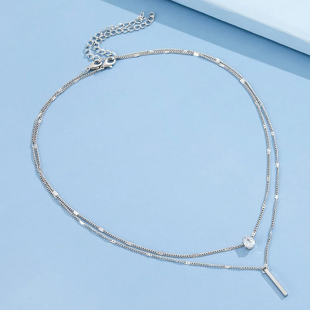 ZirconWave Necklace